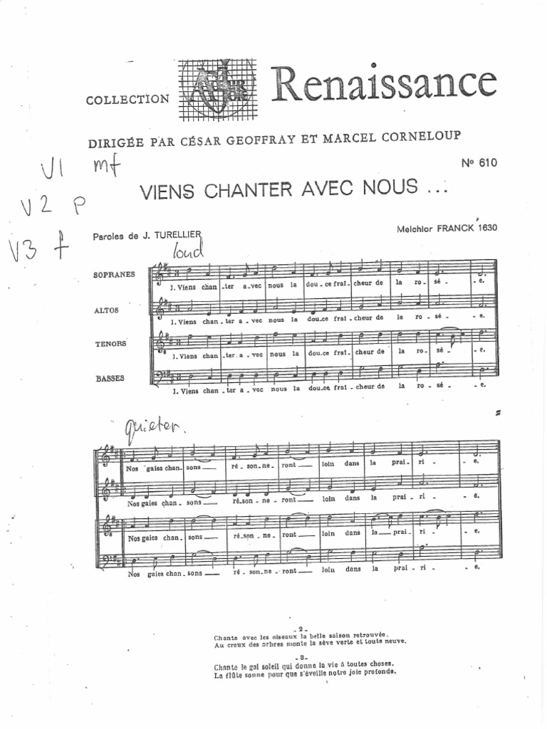 Viens Chanter Avec Nous Pdf