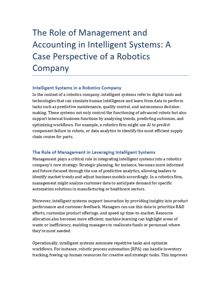 Acc& Management Assignment 4 | PDF | Artificial Intelligence ...