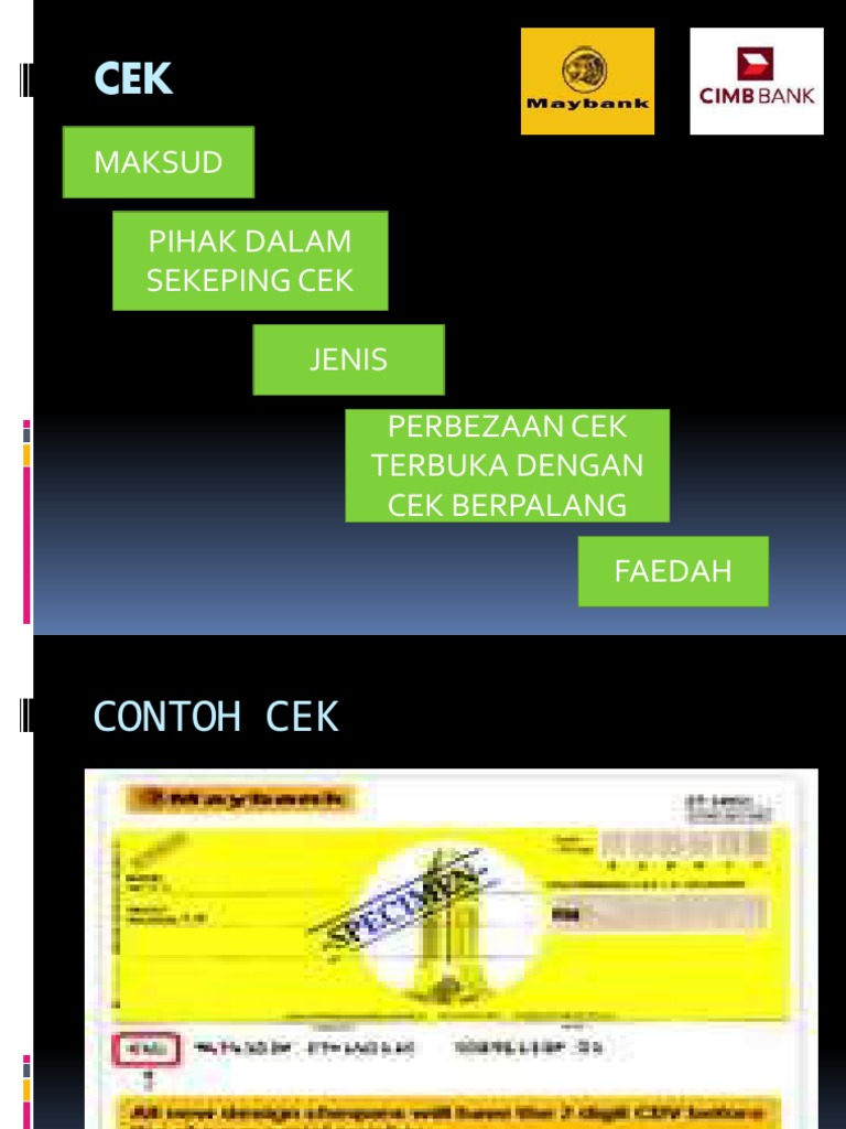 Gambar Perbankan Soalan Lepas 25 Contoh Gambar Cek Berpalang Di Rebanas Rebanas