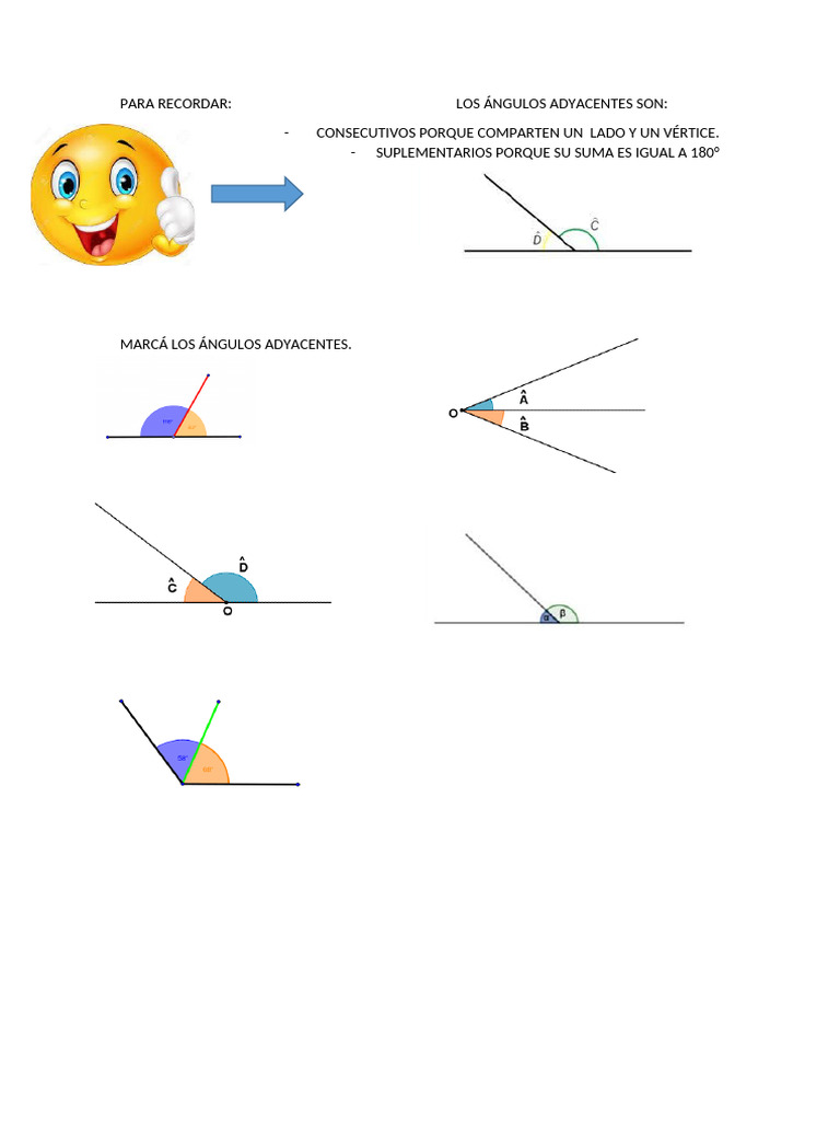 Ángulos Adyacentes | PDF, image size:768x1024