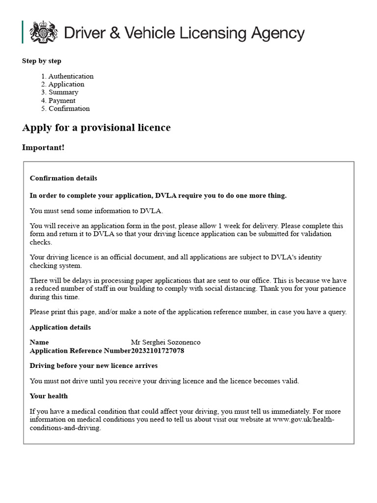 Change DVLA Address Online Guide | PDF