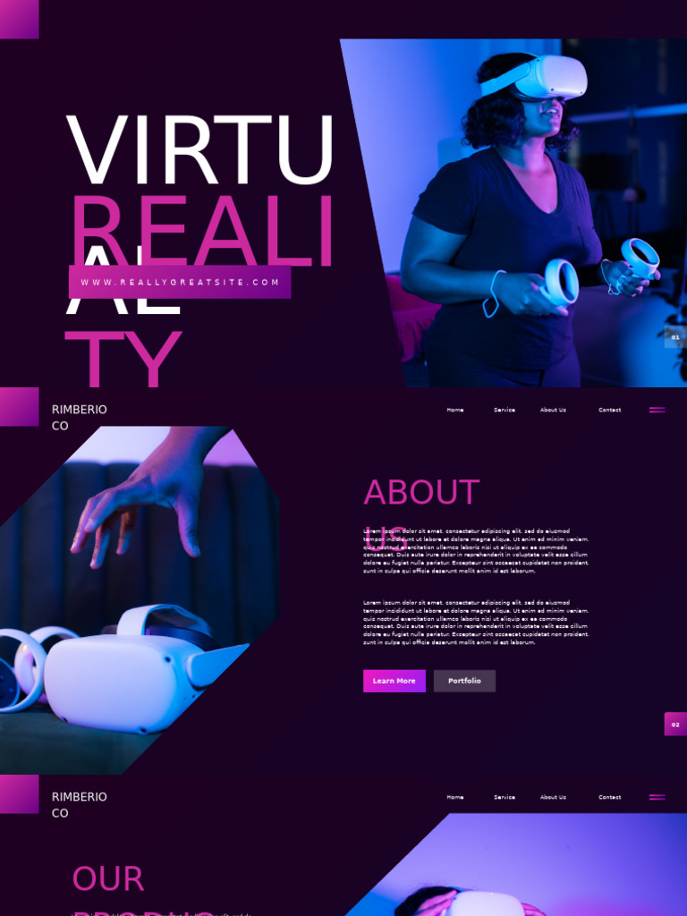 Purple Pink Gradient Virtual Reality | PDF