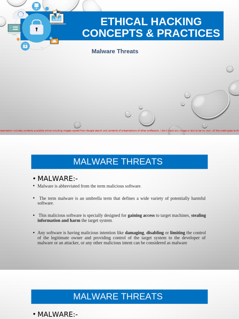 EHCP Lec 14 Malware Threats | PDF | Computer Virus | Malware