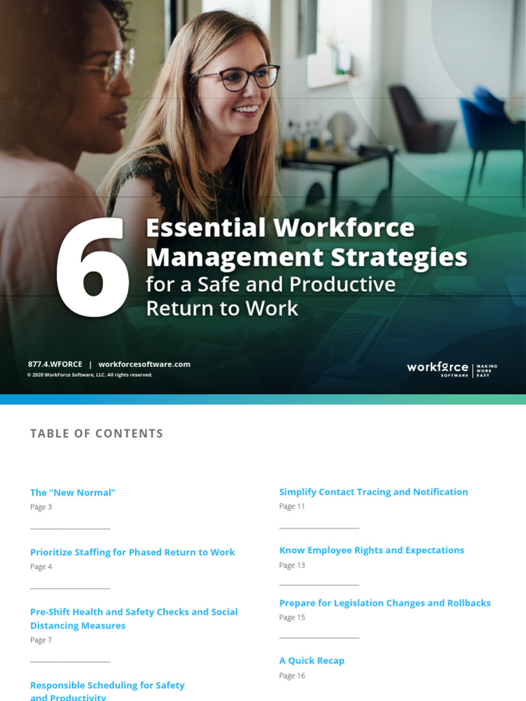 Wfs Eb 6 Essential WFM Strategies Return To Work Us | PDF | Employment ...
