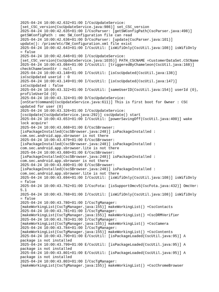 CSC Update Service Log Analysis | PDF | Computing | Software