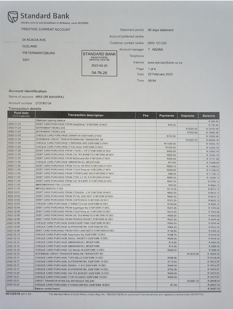 Bank Statement | PDF