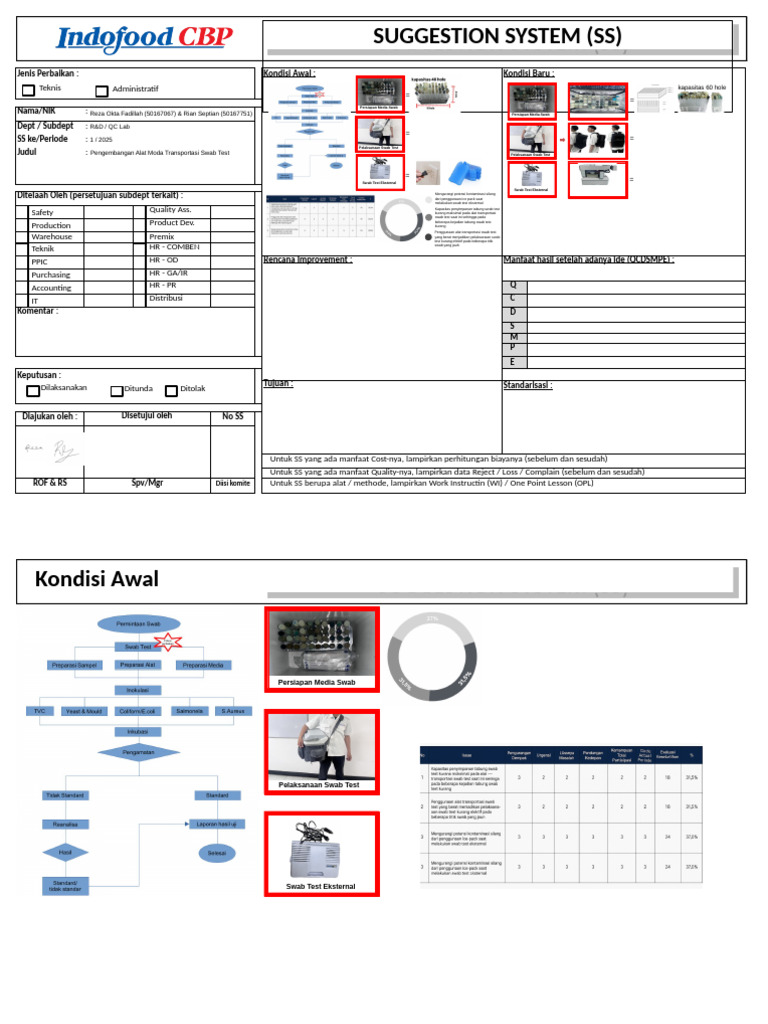 Format Penilaian SS NSF - Depan | PDF