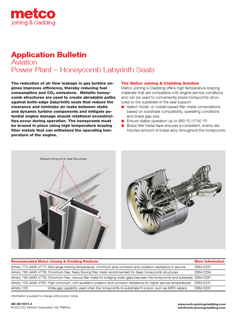 Honeycomb Seals for Gas Turbines | PDF | Metals | Nuclear Fuel