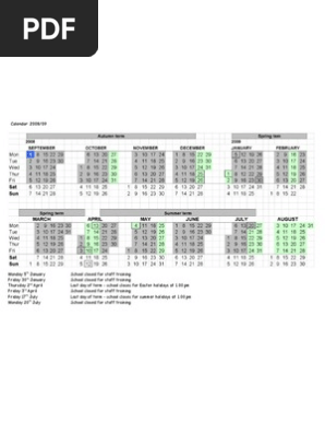 F.S.S がんばれエスト SCHOOL CALENDAR 2008-2009 F.S.S がんばれエスト SCHOOL CALENDAR 2008-2009