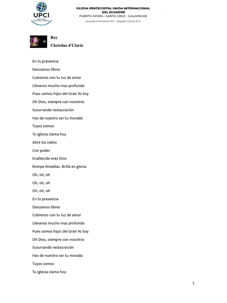 Letra y acordes de 
