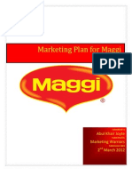 Marketing Plan For Maggi Noodles: Abul Khair Joyte Marketing Warriors 2 March 2012