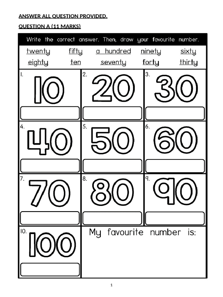 Year 3 English Exam Answer Scheme | PDF