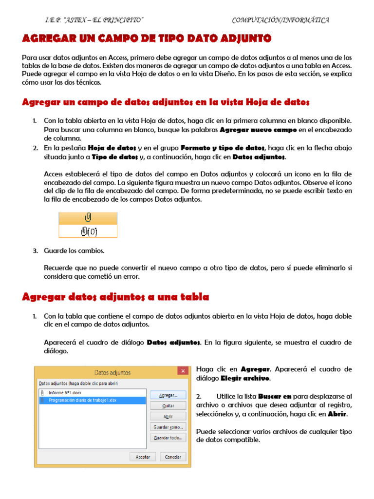 Access 2 | PDF | Archivo de computadora | Bases de datos