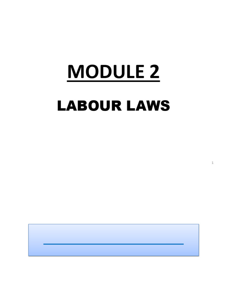 Overview of Labor Laws in India | PDF | Employment | Labour Law
