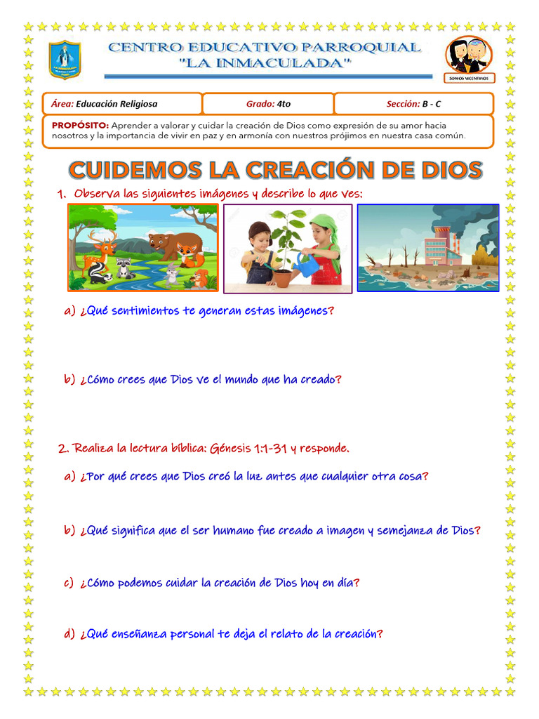 1cuidemos La Creacion de Dios | PDF | Creencia religiosa y doctrina