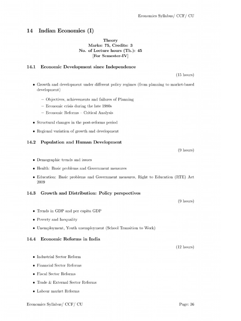 Syllabus Sem 4 | PDF