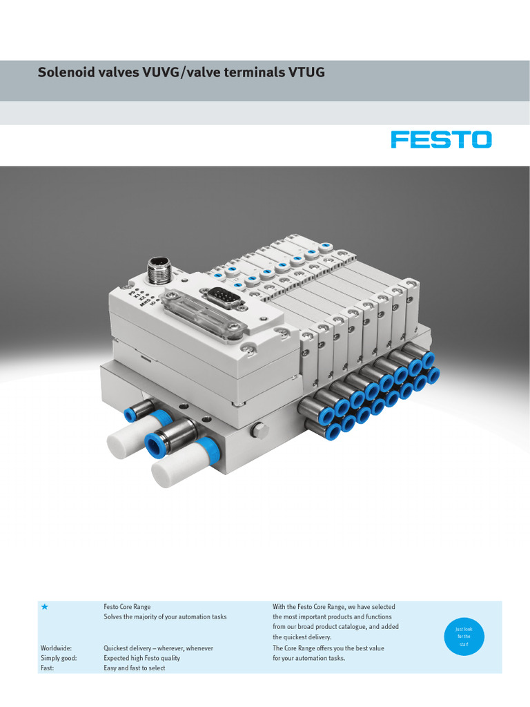 Festo VTUG Valve Terminal Overview | PDF | Electrical Connector | Valve