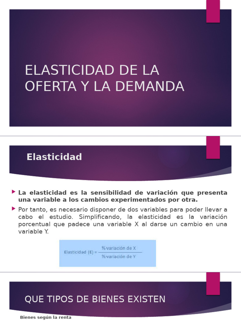 Elasticidad de La Oferta y La Demanda 2023 | PDF | Elasticidad ...