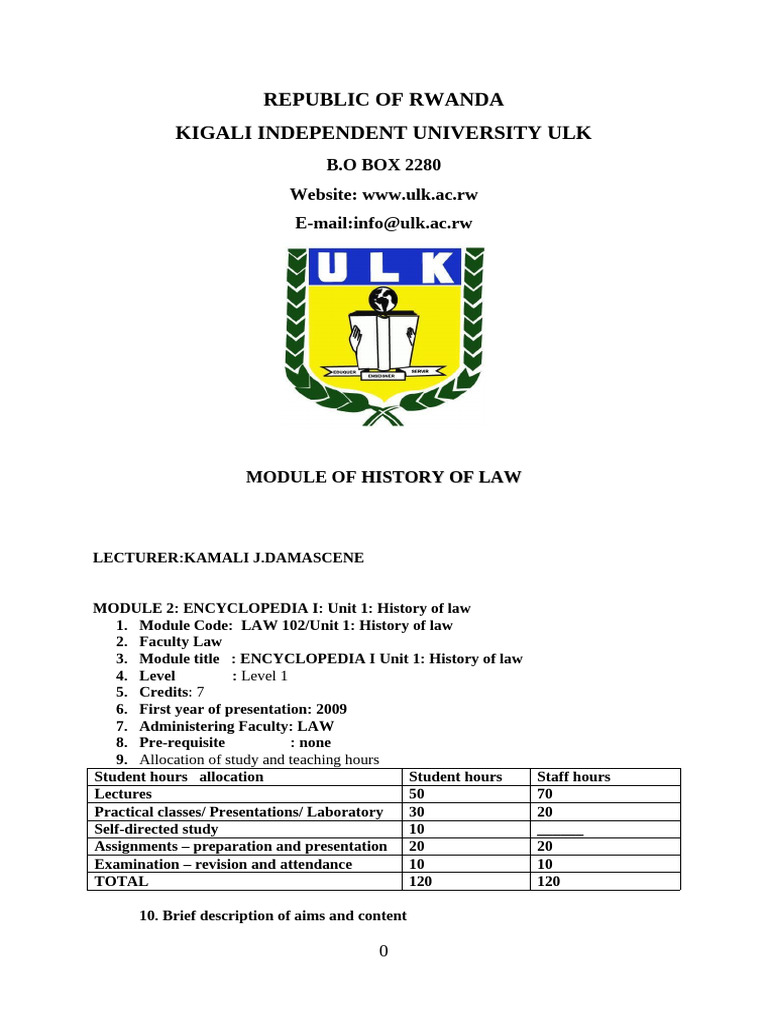 History of Law Notes | PDF | Roman Law | Ancient Rome