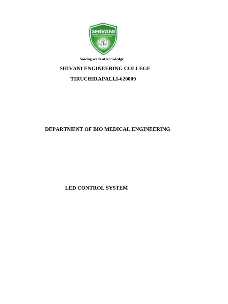 Condition-Based LED Control System | PDF | Arduino | Light Emitting Diode