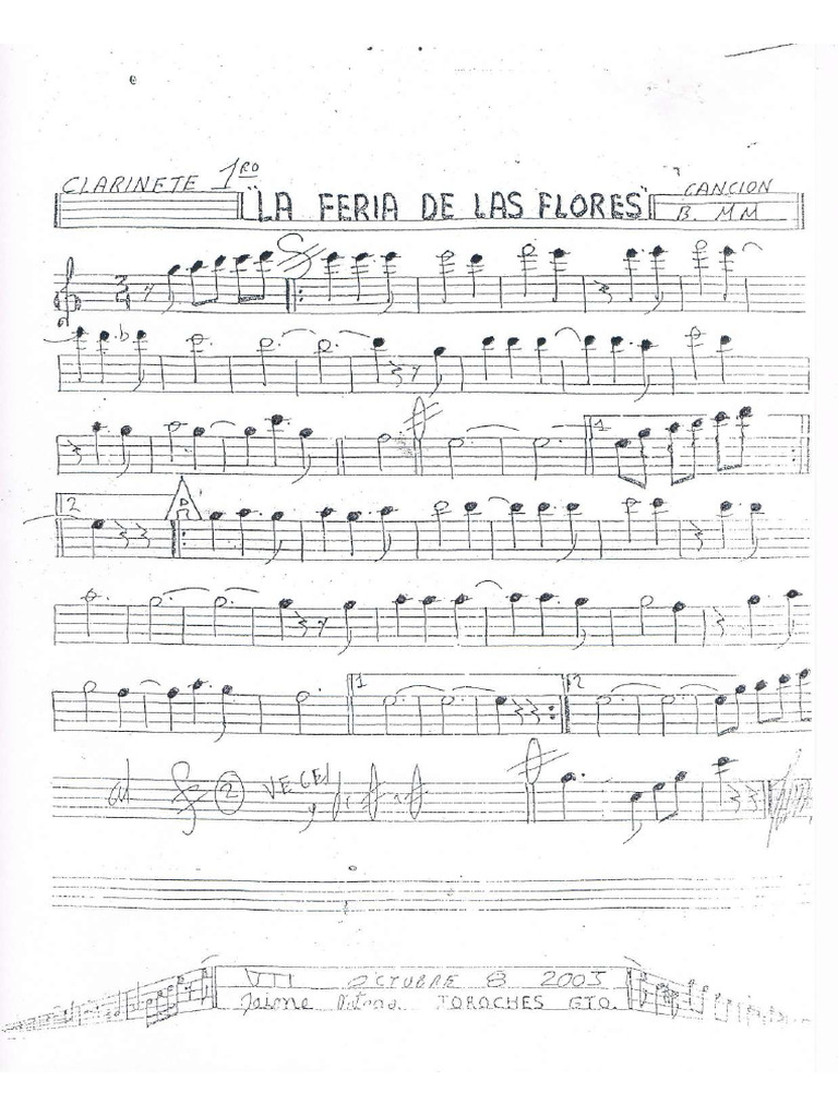 La Feria de Las Flores - Banda MM | PDF