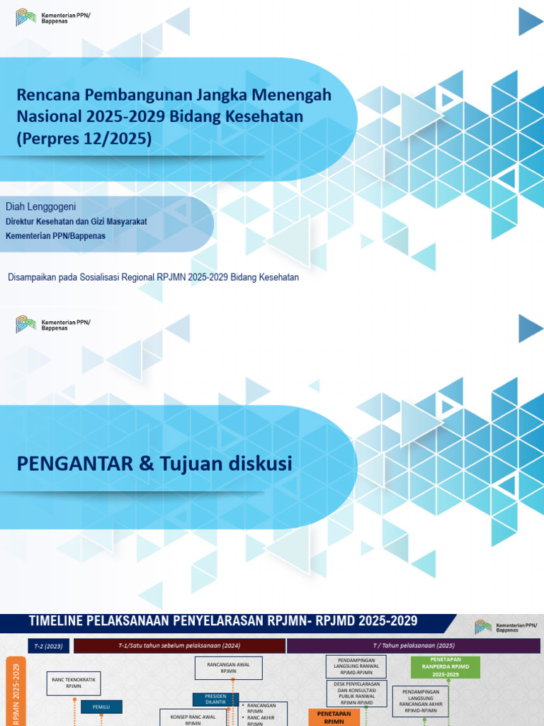 RPJMN Kesehatan 2025-2029: Strategi dan Target | PDF