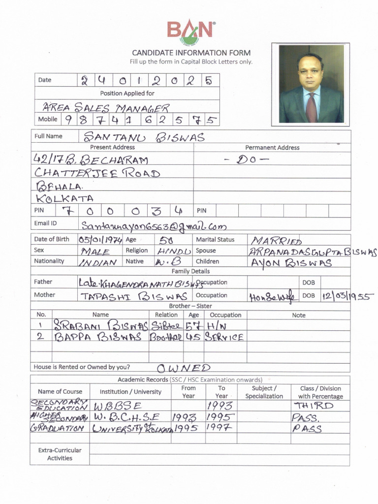 Cif Form | PDF