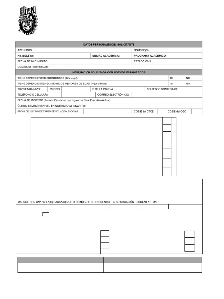 Form Sol Cosie | PDF