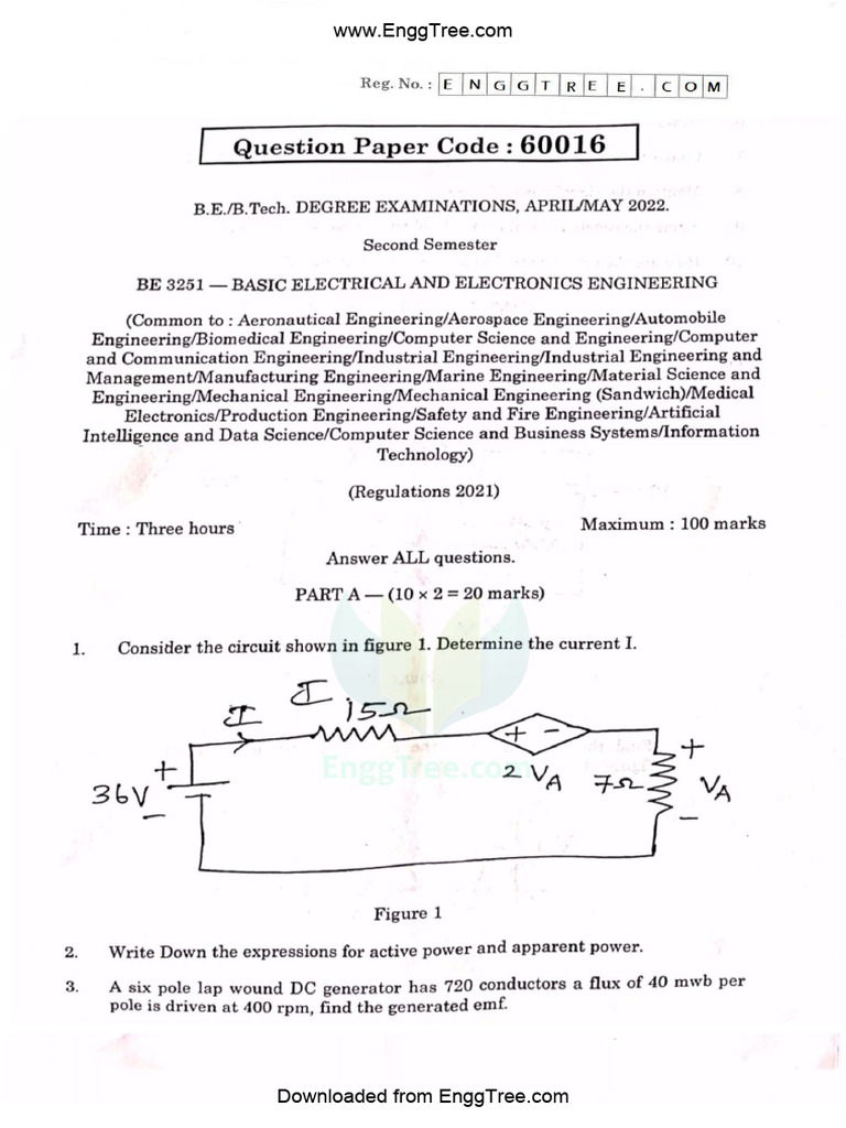 Be 3251 Beee Univ Q's | PDF