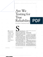 Are Testing True Reliability?