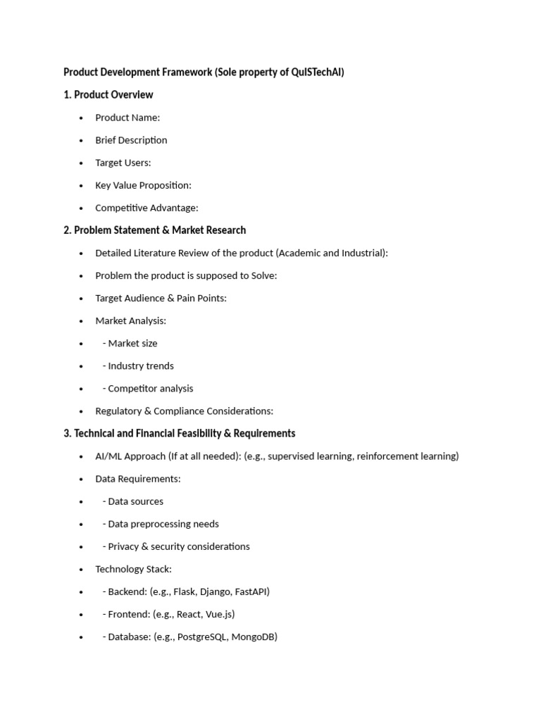 Product Development Framework Overview | PDF | Cloud Computing ...