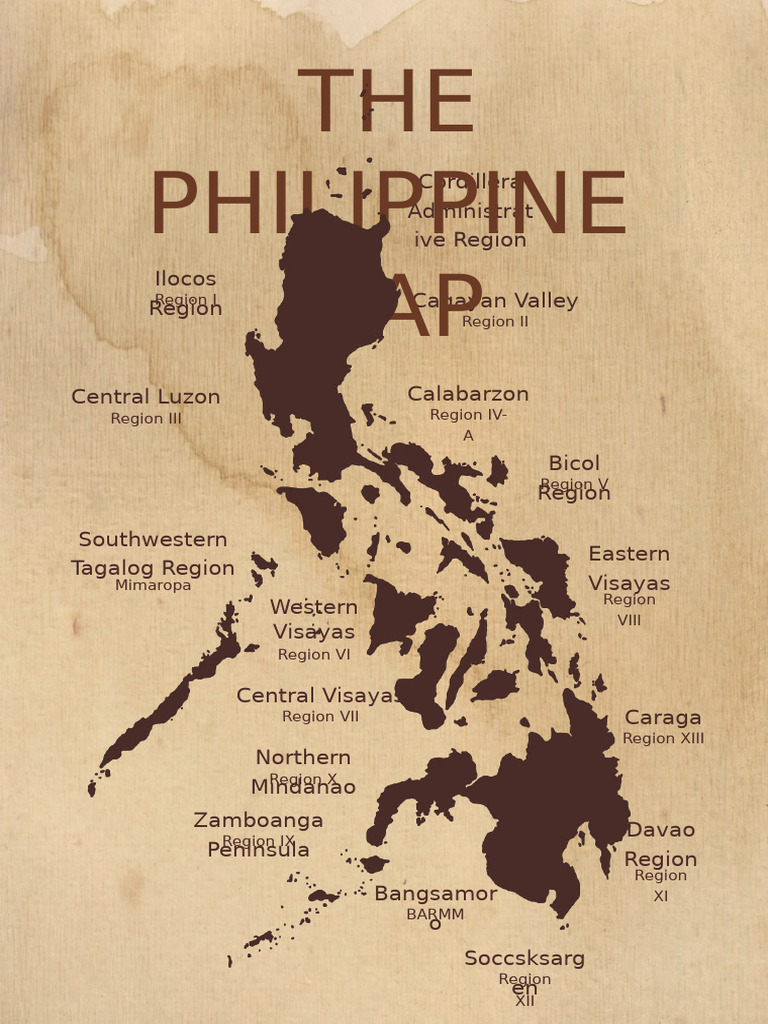 Philippine Regional Map Overview | PDF | Mindanao | Luzon