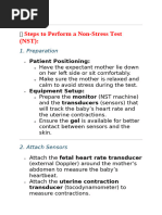 Nonstress Test (NST) Guidelines | PDF | Fetus | Prenatal Development