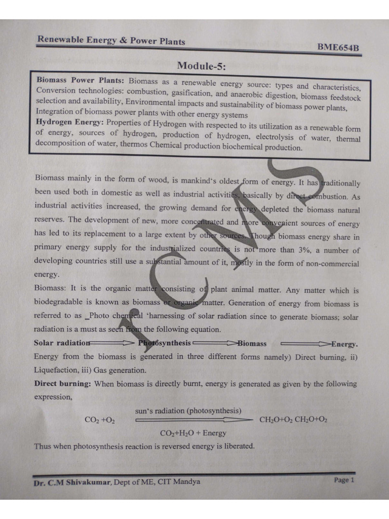 RE (OE) M5 Notes | PDF