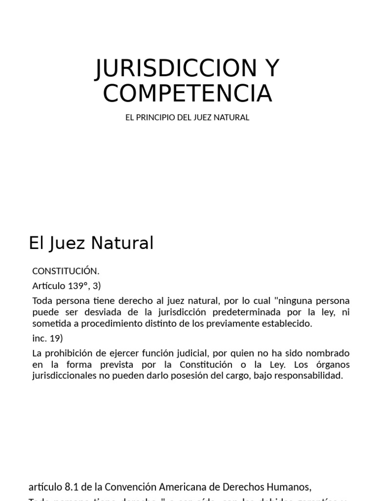Jurisdiccion y Competencia Sin Videos | PDF | Debido al proceso ...