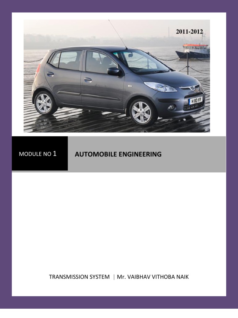 Overview of Automotive Transmission Systems | PDF | Clutch ...