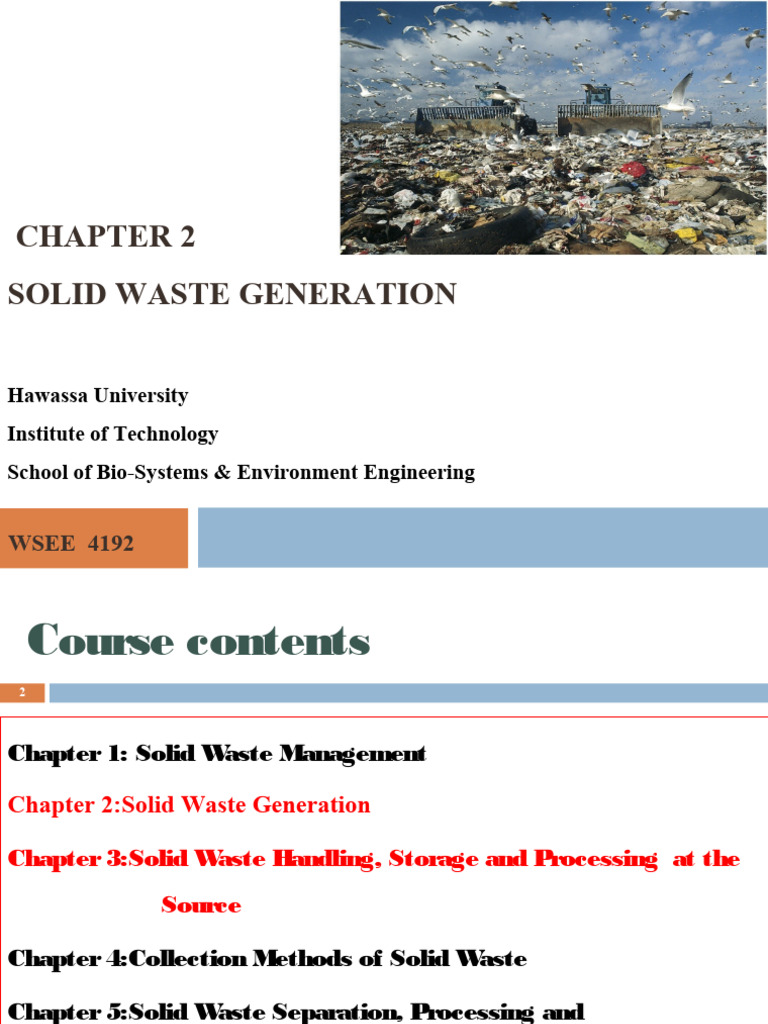 Solid Waste Generation Insights | PDF | Municipal Solid Waste | Waste ...