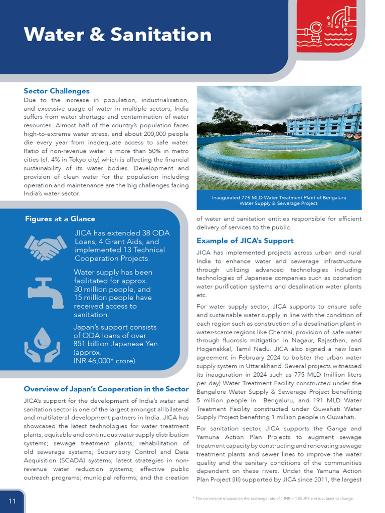 JICA's Water Supply Initiatives in India | PDF | Water Supply | Sanitation