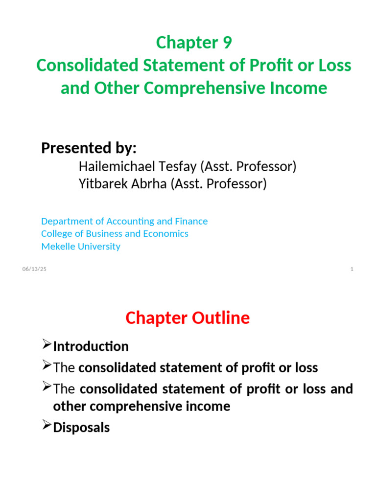 Understanding SPLOCI in Accounting | PDF | Dividend | Cost Of Goods Sold