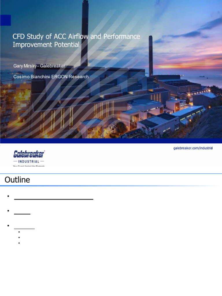 CFD Study of ACC Airflow ACCUG 2023 Final | PDF | Physical Quantities ...