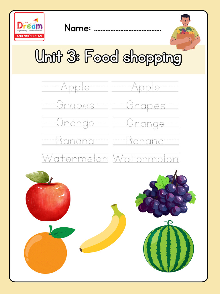 Unit 3 - Food Shopping 1 | PDF