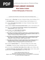 Download West Indies Cricket Bibliography by Amina SN8754925 doc pdf