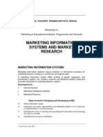 Marketing Information Systems and Market Research