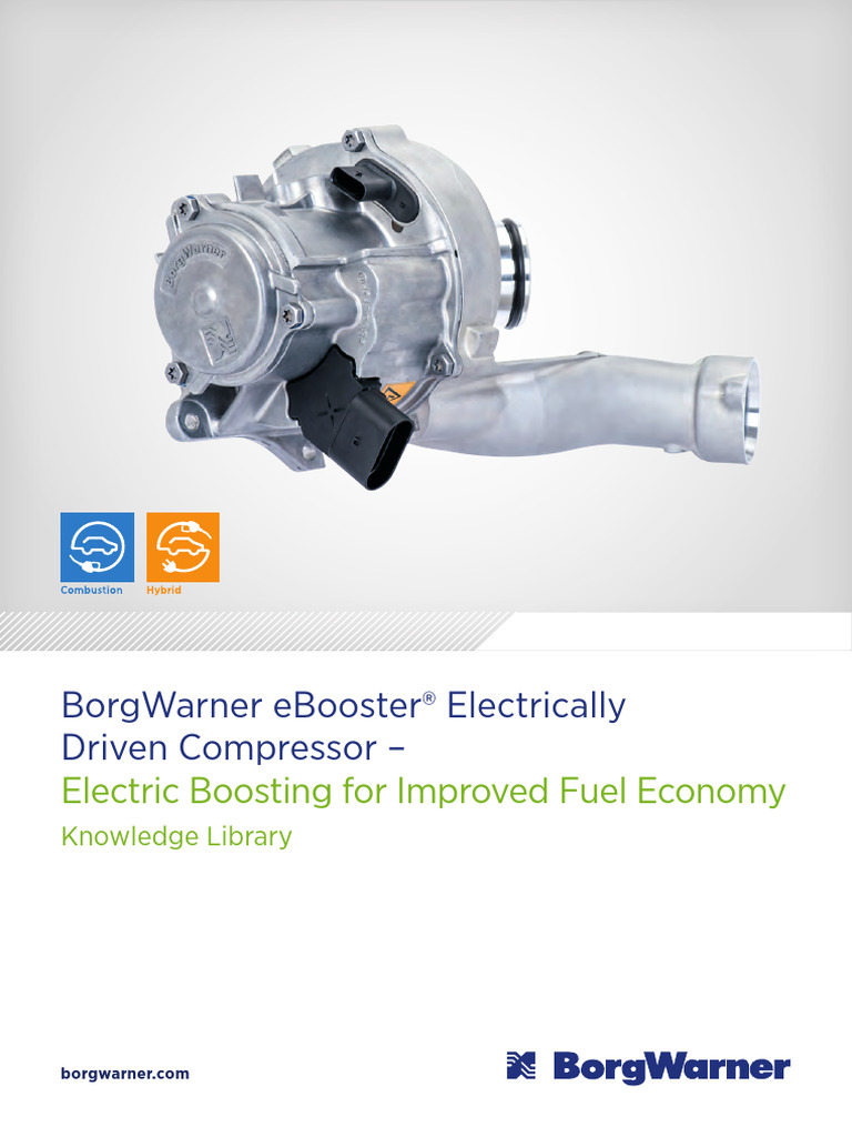 2017 Whitepaper Ebooster en | PDF | Turbocharger | Engines