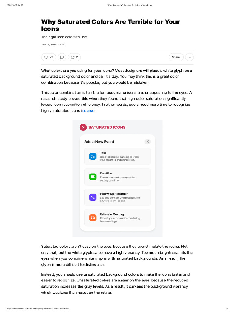 Why Saturated Colors Are Terrible For Your Icons | PDF | User ...