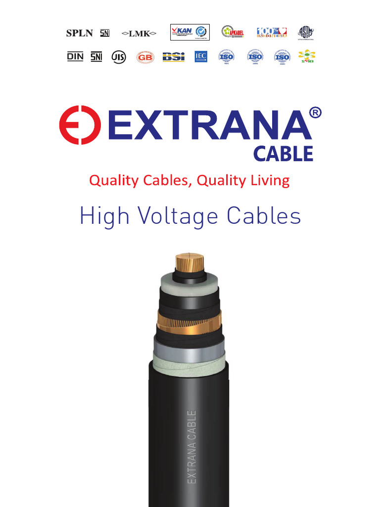 Extrana HV 150 KV UGC Cable | PDF | Insulator (Electricity ...