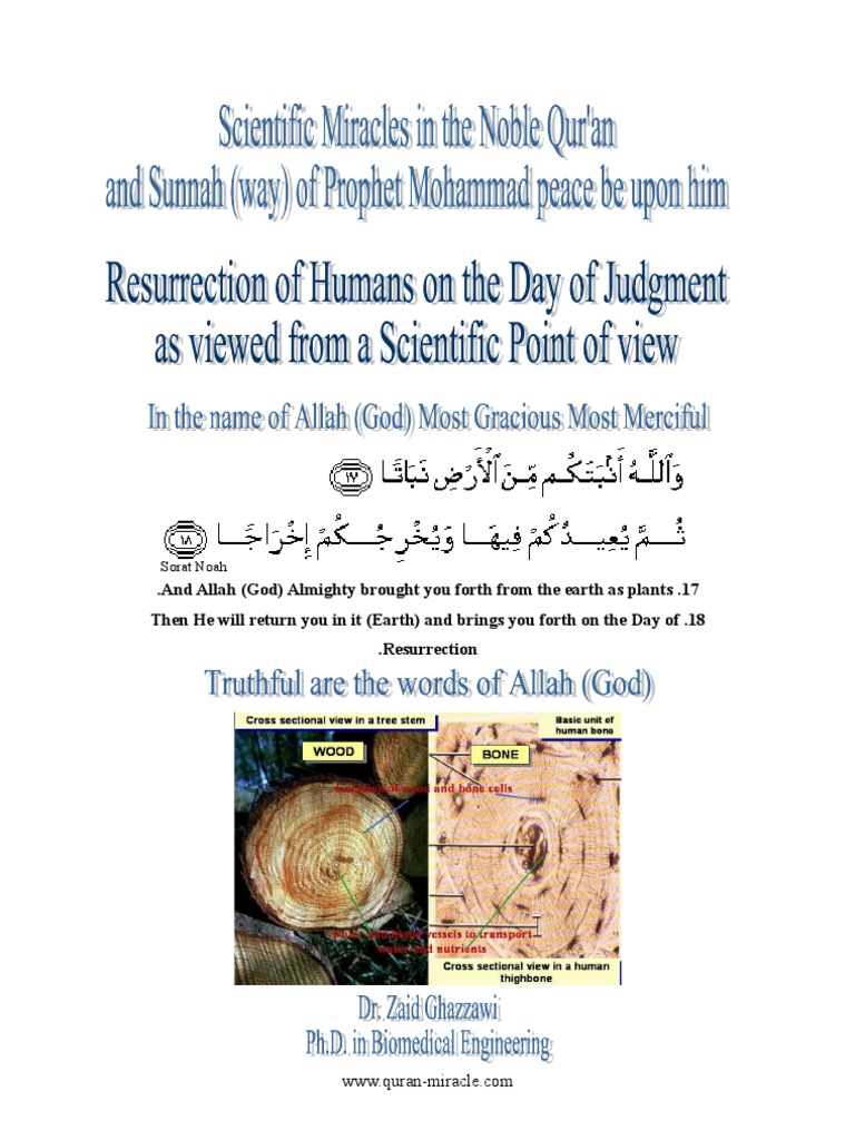 Scientific Miracles of Resurrection in Islam | PDF | Revelation | Quran