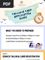 Tallinja Card Registration Guide | PDF | Identity Document | Government ...
