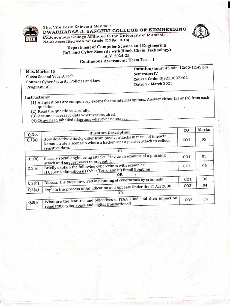 CSL (OE) TT QP | PDF