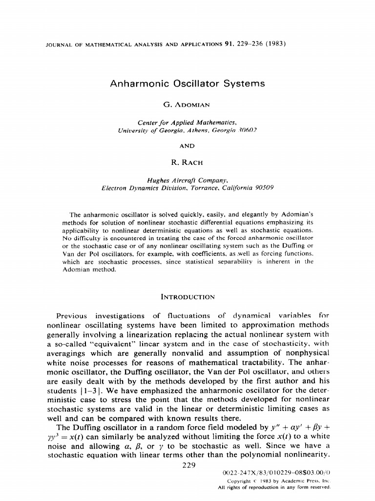 1 s2.0 0022247X83901014 Main | PDF | Nonlinear System | Equations